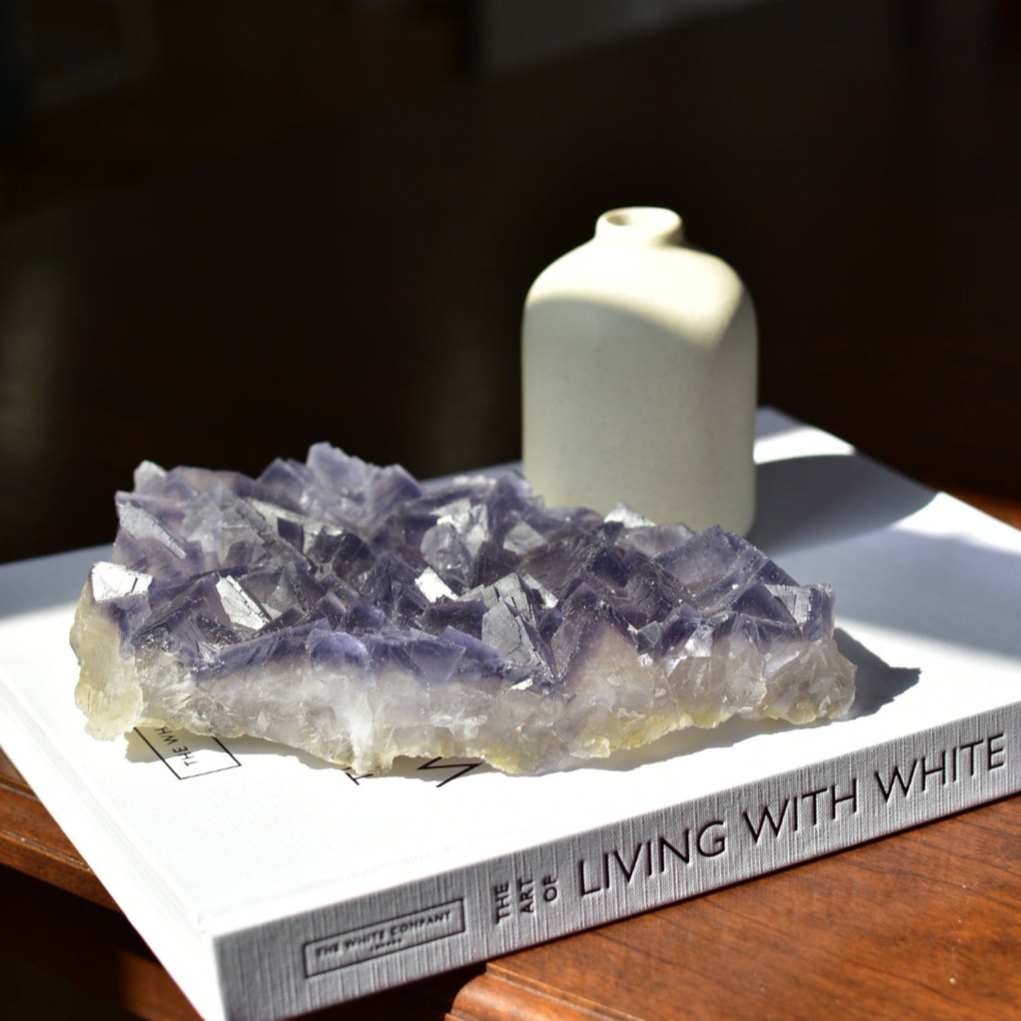 Purple Cubic Fluorite Cluster