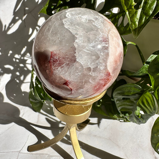 Pink Amethyst Sphere with Stand