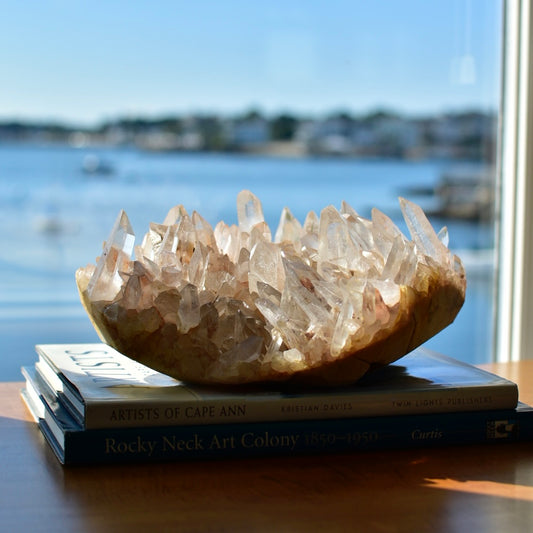 Himalayan Pink Samadhi Quartz Statement Cluster