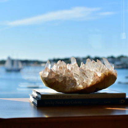 Himalayan Pink Samadhi Quartz Statement Cluster