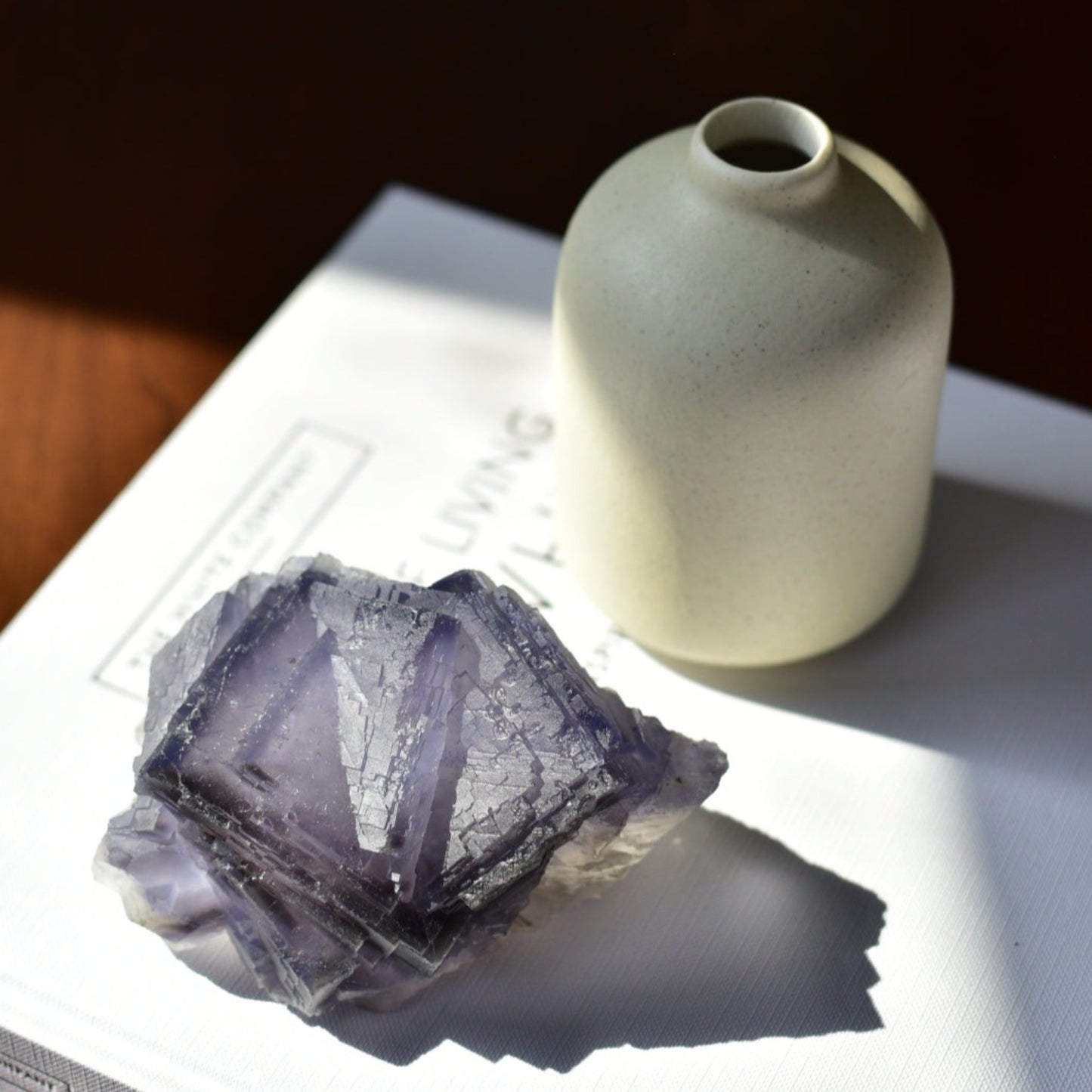 Purple Cubic Fluorite Cluster