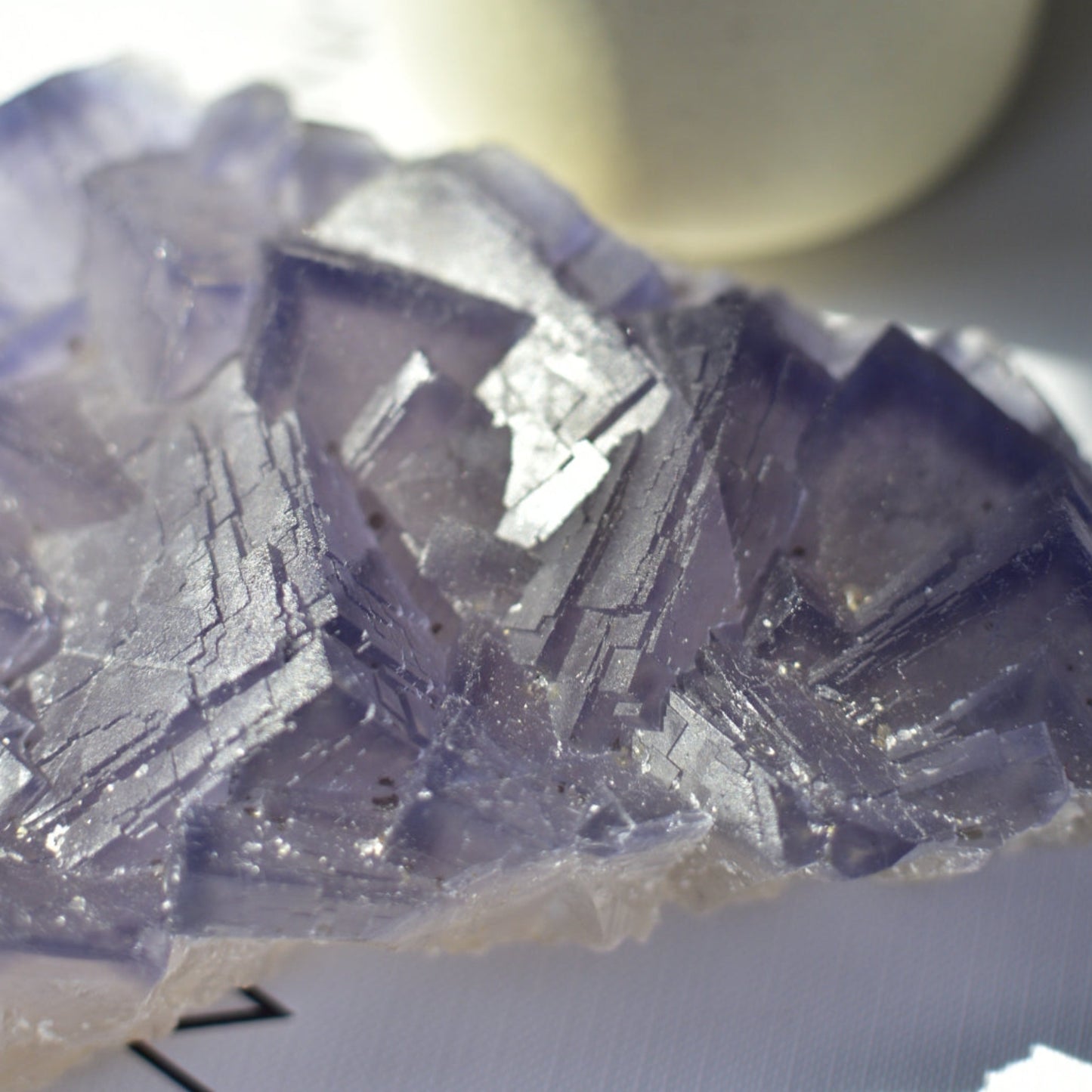 Purple Cubic Fluorite Cluster