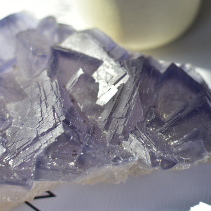 Purple Cubic Fluorite Cluster