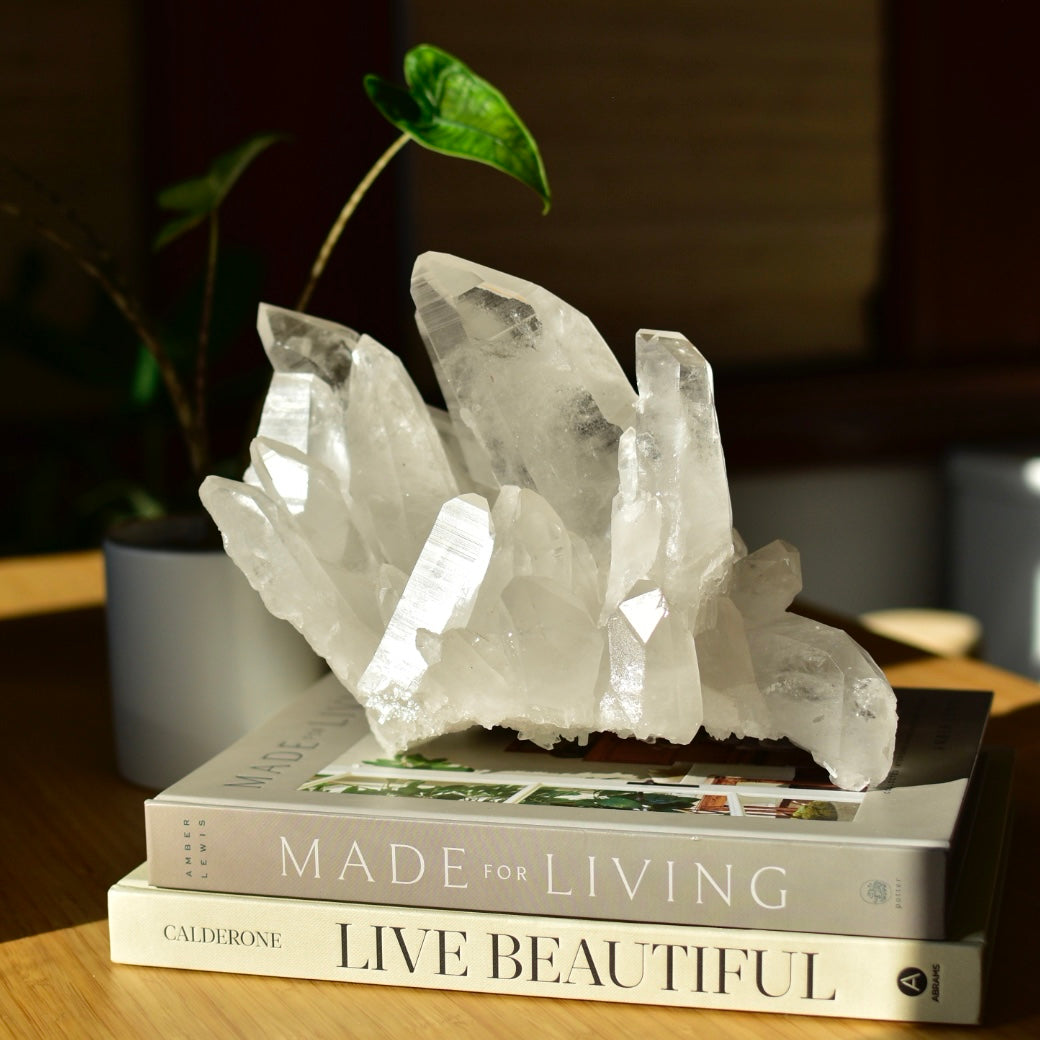 Lemurian Quartz Statement Cluster