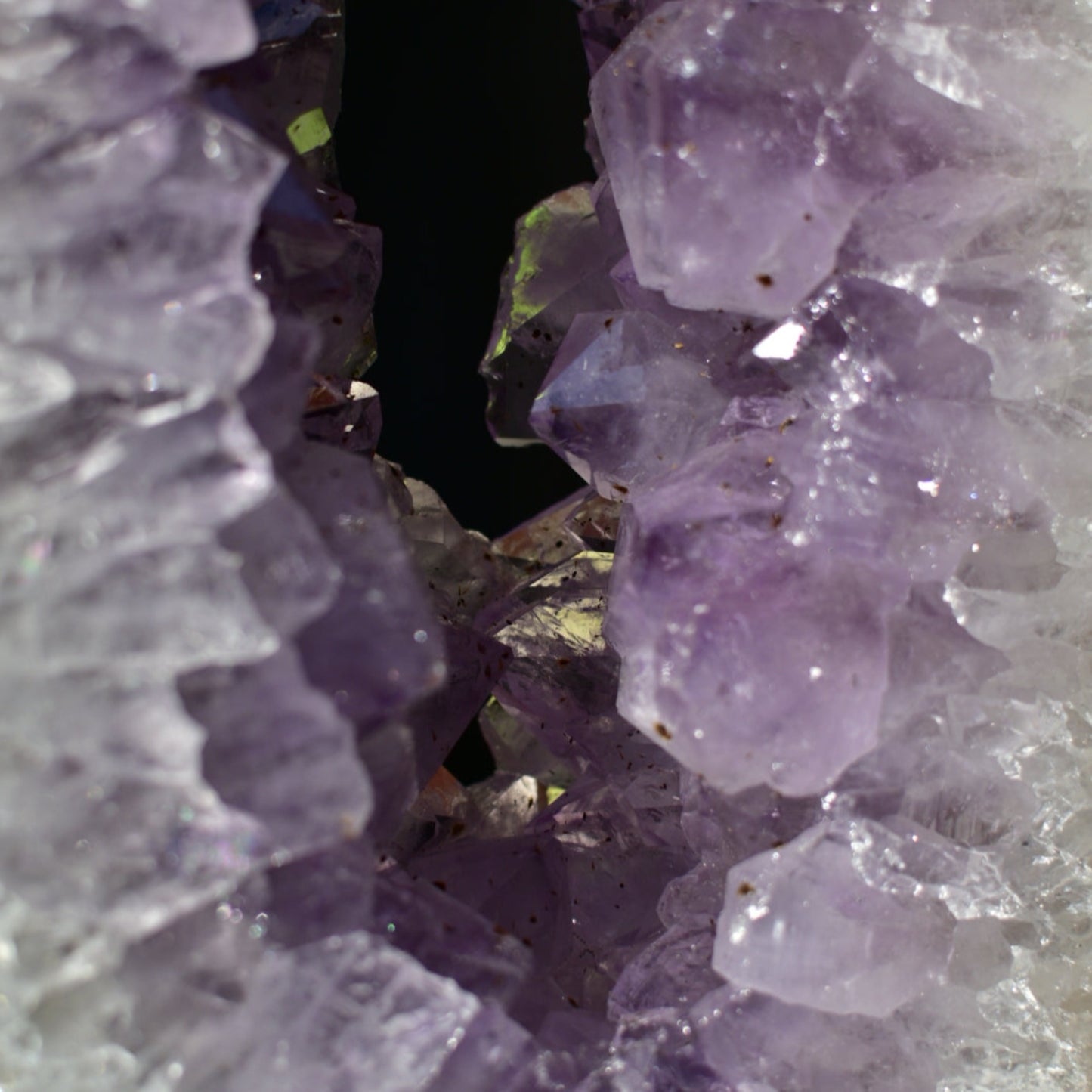 Amethyst Statement Portal with Custom Black Stand