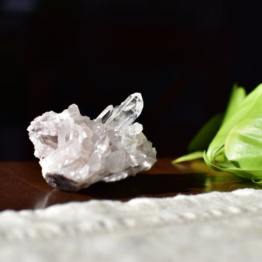 Pink Lemurian Quartz Cluster