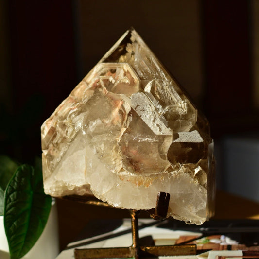 Elestial Quartz Statement Point with Custom Stand