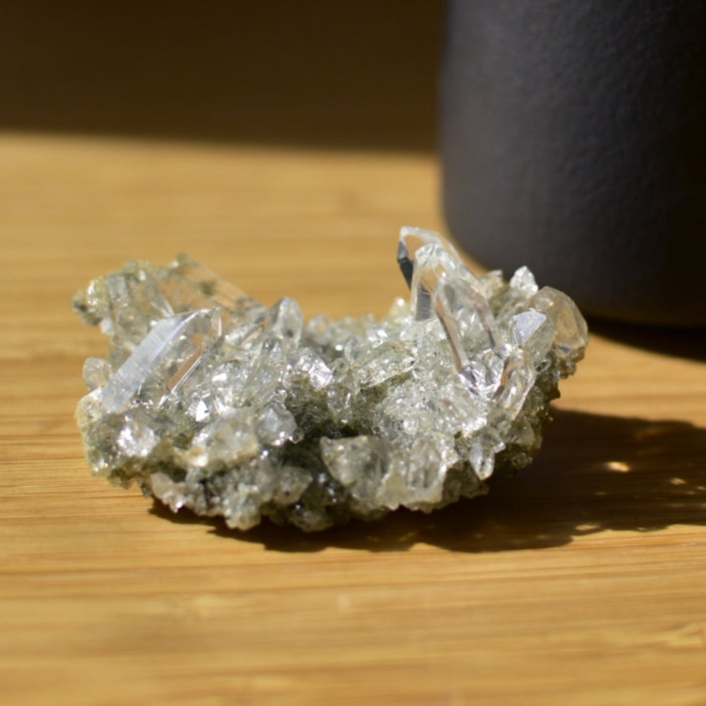 Himalayan Quartz Cluster with Chlorite & Anatase