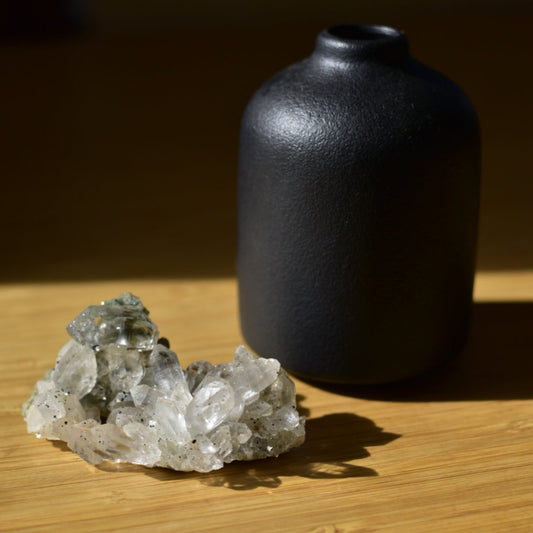 Himalayan Quartz Cluster with Chlorite, Anatase & Rutile