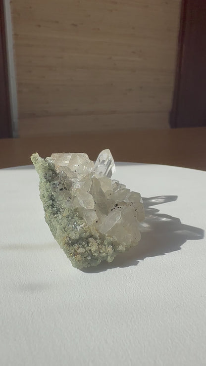 Himalayan Quartz Cluster with Chlorite, Anatase & Rutile