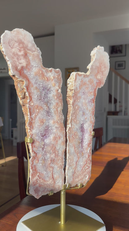 Statement Pink Amethyst x Amethyst Slab Pair