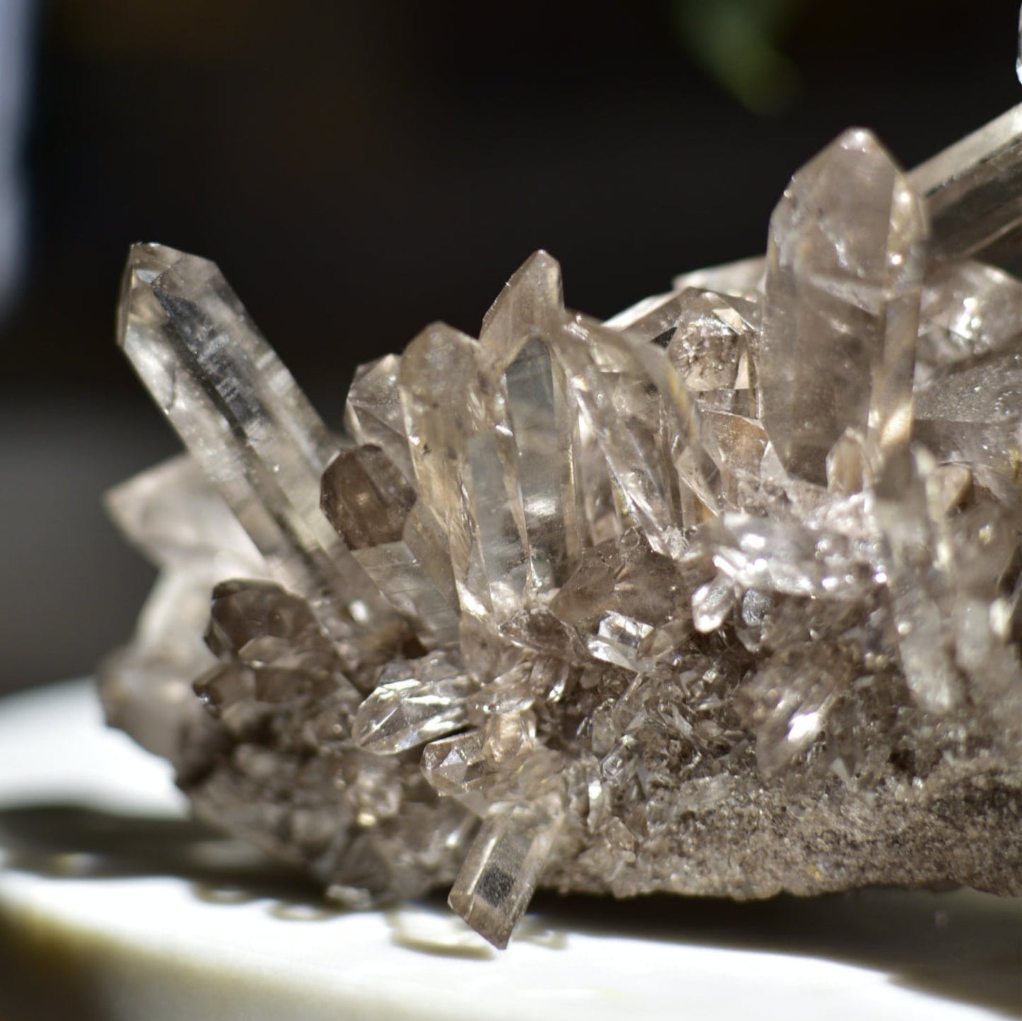 Smoky Quartz Cluster