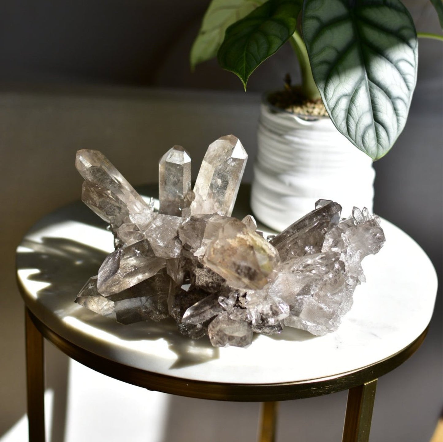 Smoky Quartz Statement Cluster